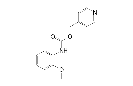 o-methoxycarbanilic acid, (4-pyridyl)methyl ester