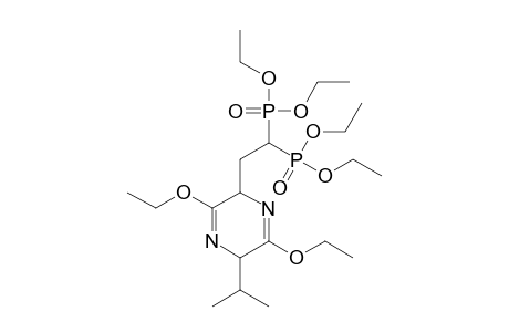 (2S,5R)-[2-(3,6-Diethoxy-5-isopropyl-2,5-dihydropyrazin-2-yl)-1-(diethoxyphosphoryl)-ethyl]-phosphonic-acid-diethylester