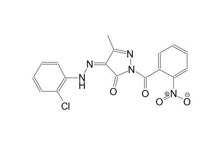 (4Z)-3-methyl-1-(2-nitrobenzoyl)-1H-pyrazole-4,5-dione 4-[(2-chlorophenyl)hydrazone]