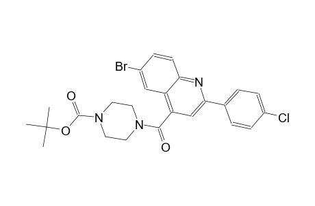 Tert-butyl 4-{[6-bromo-2-(4-chlorophenyl)-4-quinolinyl]carbonyl}-1-piperazinecarboxylate