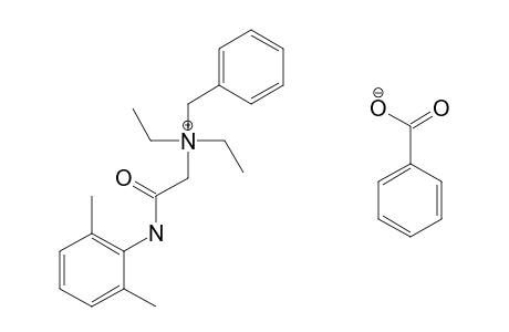 Benzyldiethyl (2,6-xylyl-carbamoyl-methyl)-ammonium benzoate