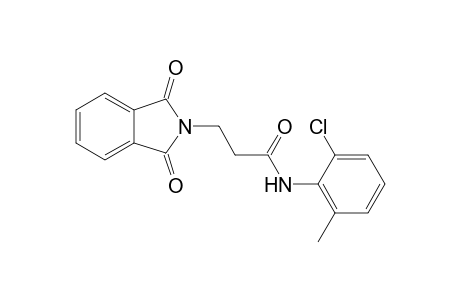 3-[1,3-bis(oxidanylidene)isoindol-2-yl]-N-(2-chloranyl-6-methyl-phenyl)propanamide