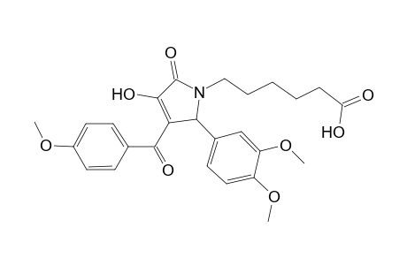 1H-pyrrole-1-hexanoic acid, 2-(3,4-dimethoxyphenyl)-2,5-dihydro-4-hydroxy-3-(4-methoxybenzoyl)-5-oxo-