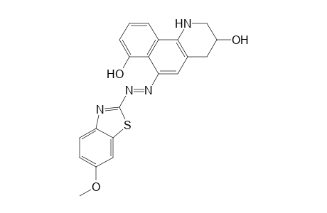 Benzo[h]quinoline-3,7-diol, 1,2,3,4-tetrahydro-6-[(6-methoxy-2-benzothiazolyl)azo]-