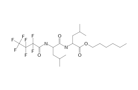 L-Leucyl-L-leucine, N-heptafluorobutyryl-, hexyl ester