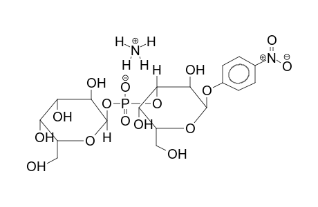 PARA-NITROPHENYL 3-O-(ALPHA-D-GALACTOPYRANOSYLPHOSPHO)-ALPHA-D-GALACTOPYRANOSIDE, AMMONIUM SALT