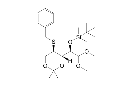 ((R)-1-((4S,5R)-5-(benzylthio)-2,2-dimethyl-1,3-dioxan-4-yl)-2,2-dimethoxyethoxy)(tert-butyl)dimethylsilane