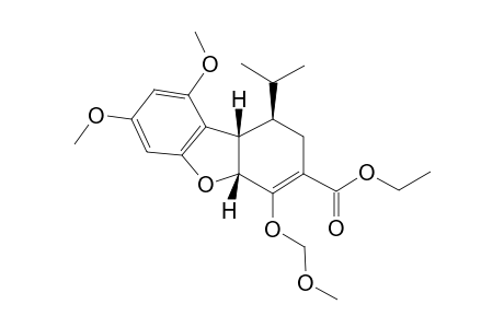 (1R,4aR,9bS)-1-isopropyl-7,9-dimethoxy-4-(methoxymethoxy)-1,2,4a,9b-tetrahydrodibenzofuran-3-carboxylic acid ethyl ester