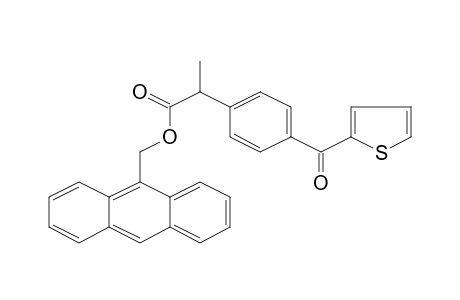 2-[4-(Thiophene-2-carbonyl)-phenyl]-propionic acid, anthracen-9-ylmethyl ester