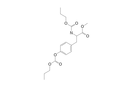 L-Tyrosine, N,o-bis(N-propyloxycarbonyl)-, methyl ester