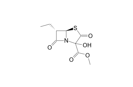 Methyl (6S,6aR)-6-ethyl-3-hydroxy-2,5-dioxoperhydroazeto[2,1-b][1,3]thiazole-3-carboxylate