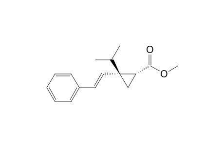 Methyl 2.beta.-(1-Methylethyl)-1.beta.-(2-(Z)-styryl)cyclopropane-1.alpha.-carboxylate