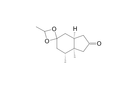 (+)-(1S,2R,6R)-4,4-Ethylidenedioxy-1,2-dimethylbicyclo[4.3.0]nonan-8-one