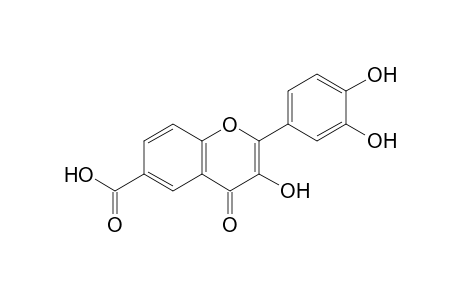 2-(3,4-dihydroxyphenyl)-3-hydroxy-4-oxo-4H-1-benzopyran-6-carboxylic acid