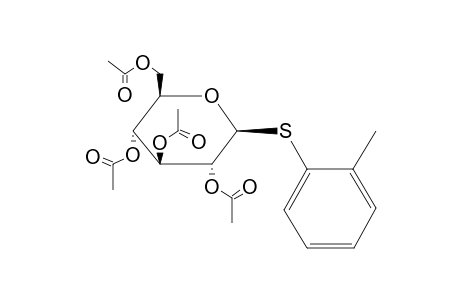 2'-Methylphenyl-1-thio-.beta.-D-glucoside, tetraacetate(ester)