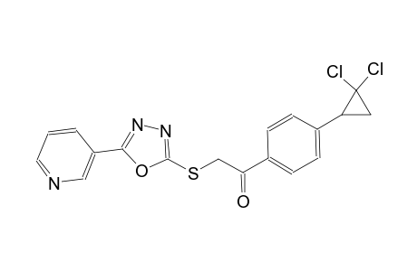 ethanone, 1-[4-(2,2-dichlorocyclopropyl)phenyl]-2-[[5-(3-pyridinyl)-1,3,4-oxadiazol-2-yl]thio]-