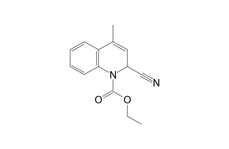 2-cyano-4-methyl-1(2H)-quinolinecarboxylic acid, ethyl ester