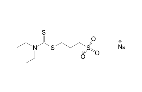 diethyldithiocarbamic acid, ester with 3-mercapto-1-propanesulfonic acid, sodium salt