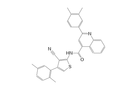 N-[3-cyano-4-(2,5-dimethylphenyl)-2-thienyl]-2-(3,4-dimethylphenyl)-4-quinolinecarboxamide