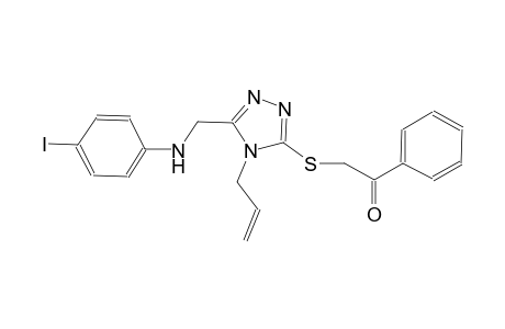 2-({4-allyl-5-[(4-iodoanilino)methyl]-4H-1,2,4-triazol-3-yl}sulfanyl)-1-phenylethanone