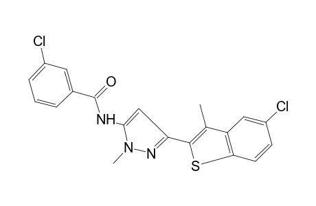 m-chloro-N-[3-(5-chloro-3-methylbenzo[b]thien-2-yl)-1-methylpyrazol-5-yl]benzamide