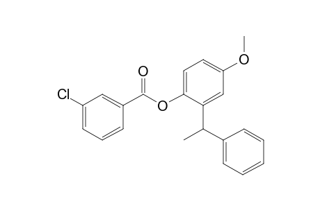 3-Chlorobenzoic acid, 2-(1-phenylethyl)-4-methoxyphenyl ester