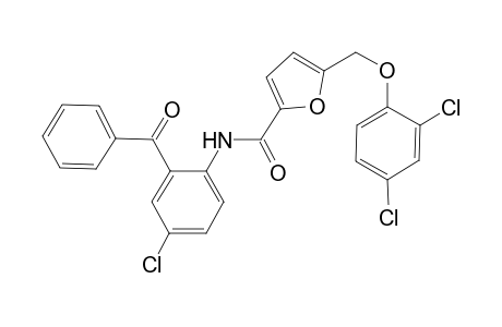 N-(2-benzoyl-4-chlorophenyl)-5-[(2,4-dichlorophenoxy)methyl]-2-furamide