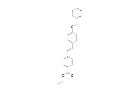 Benzoic acid, 4-[2-(4-benzyloxyphenyl)vinyl]-, ethyl ester