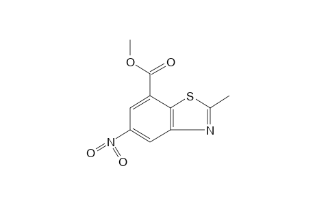 2-methy-5-nitro-7-benzothiazolecarboxylic acid, methyl ester