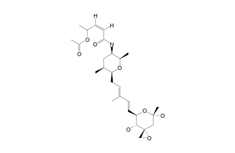 FR901464;(2Z)-3-[6-[(2E,4E)-5-(4,7-DIHYDROXY-7-METHYL-1,6-DIOXASPIRO-[2.5]-OCT-5-YL)-3-METHYLPENTA-2,4-DIENYL]-2,5-DIMETHYLTETRAHYDROPYRAN-3-YLCARB