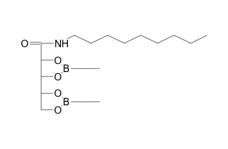 Ribonamide, N-nonyl-2,3-4,5-DI-O-ethaneboronate-