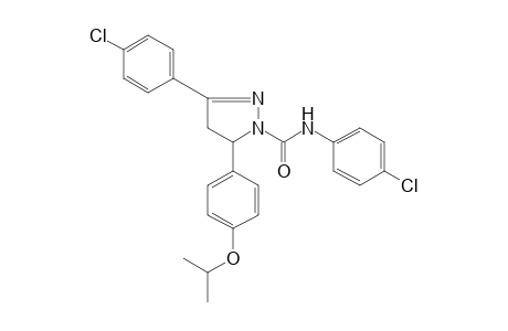 4'-chloro-3-(p-chlorophenyl)-5-(p-isopropoxyphenyl)-2-pyrazoline-1-carboxanilide