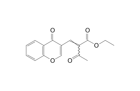 alpha-acetyl-4-oxo-4H-1-benzopyran-3-acrylic acid, ethyl ester