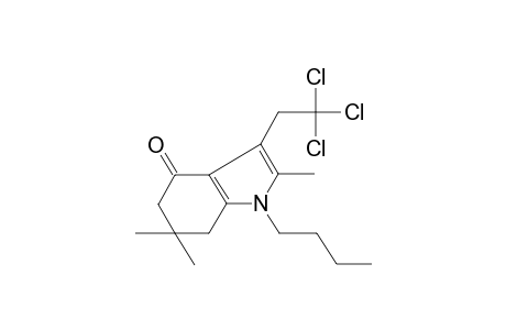 1-Butyl-2,6,6-trimethyl-3-(2,2,2-trichloro-ethyl)-1,5,6,7-tetrahydro-indol-4-one