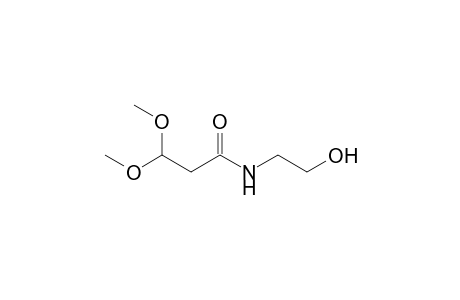 N-(2-hydroxyethyl)-3,3-dimethoxy-propionamide