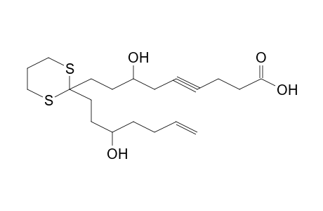 7-Hydroxy-9-[2-(3-hydroxy-hept-6-enyl)-[1,3]dithian-2-yl]-non-4-ynoic acid