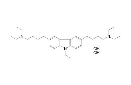 3,6-bis[4-(diethylamino)butyl]-9-ethylcarbazole, dihydrochloride