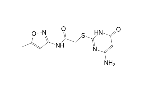 2-[(4-amino-6-oxo-1,6-dihydro-2-pyrimidinyl)sulfanyl]-N-(5-methyl-3-isoxazolyl)acetamide