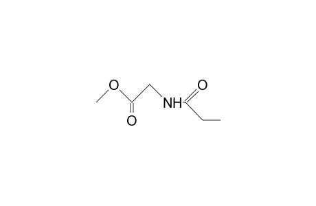 2-(1-oxopropylamino)acetic acid methyl ester