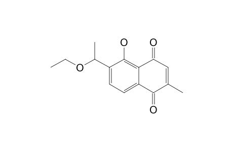 6-(1-Ethoxyethyl)-plumbagin