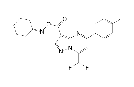 cyclohexanone O-{[7-(difluoromethyl)-5-(4-methylphenyl)pyrazolo[1,5-a]pyrimidin-3-yl]carbonyl}oxime