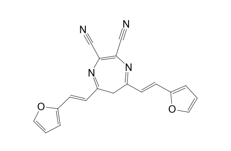 2,3-Dicyano-5,7-bis[2-(2-furyl)ethenyl]-6H-1,4-diazepine