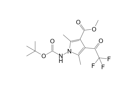 1-(tert-butoxycarbonylamino)-2,5-dimethyl-4-(2,2,2-trifluoroacetyl)pyrrole-3-carboxylic acid methyl ester