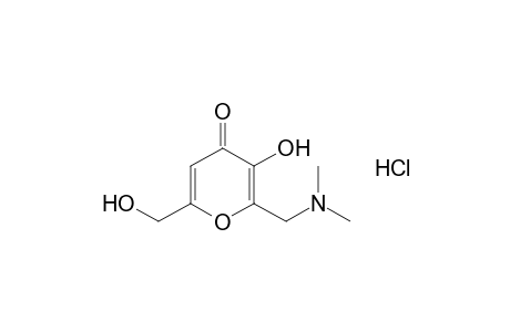 2-[(dimethylamino)methyl]-3-hydroxy-6-(hydroxymethyl)-4H-pyran-4-one, hydrochloride