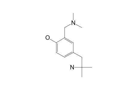 4-(2-amino-2-methylpropyl)-alpha-(dimethylamino)-o-cresol