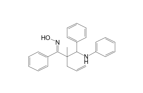 (1E)-2-[Anilino(phenyl)methyl]-2-methyl-1-phenyl-4-penten-1-one oxime