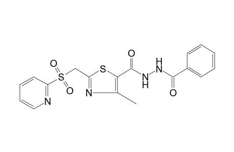 1-benzoyl-2-{{4-methyl-2-{[(2-pyridyl)sulfonyl]methyl}-5-thiazolyl}carbonyl}hydrazine