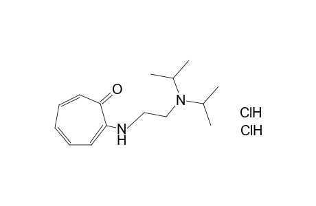 2-{2-[(diisopropylamino)ethyl]amino}-2,4,6-cycloheptatrien-1-one, dihydrochloride