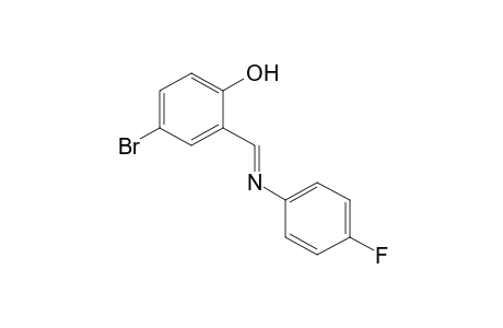4-bromo-2-[N-(p-fluorophenyl)formimidoyl]phenol