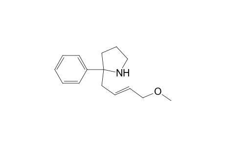 Pyrrolidine, 2-(4-methoxy-2-butenyl)-2-phenyl-, (E)-